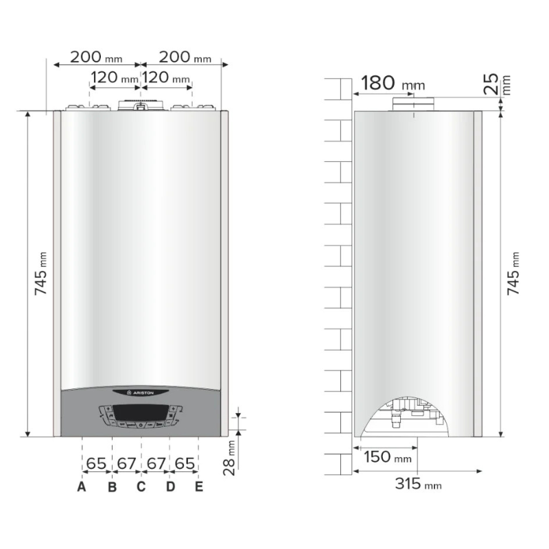 Centrala termica pe gaz in condensare Ariston Clas One WIFI 24 KW 4